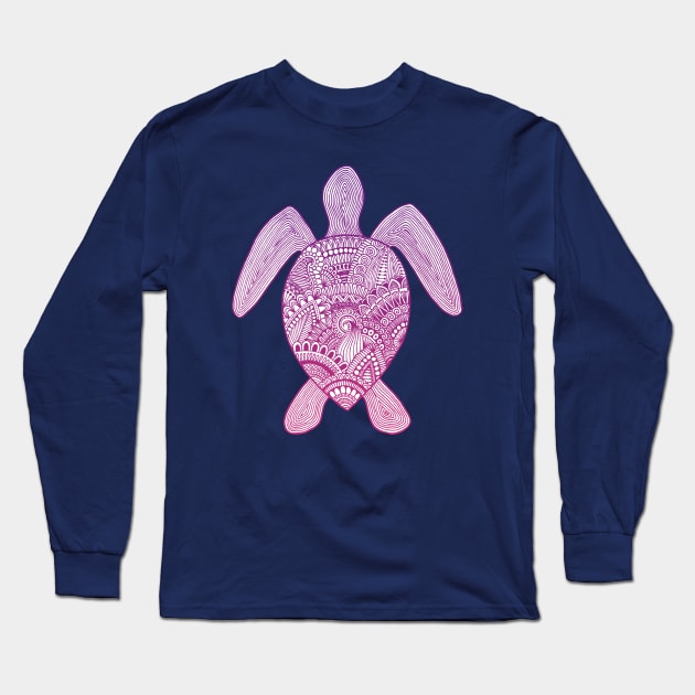 Sea Turtle Long Sleeve T-Shirt by calenbundalas